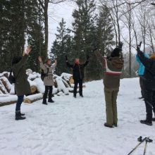 Qi Gong in de sneeuw